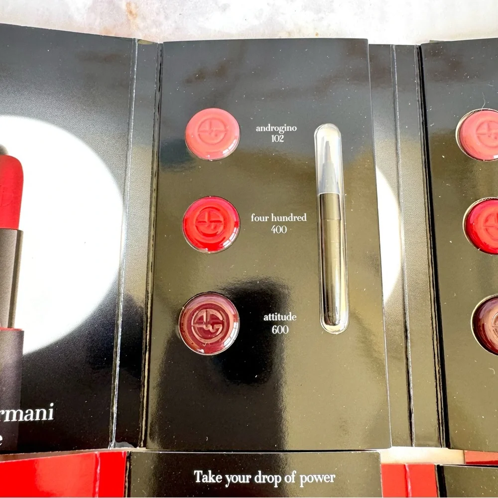 Giorgio Armani Lip Power Longwear Lipstick 400 104 504 Brush Rouge Matte 600 102